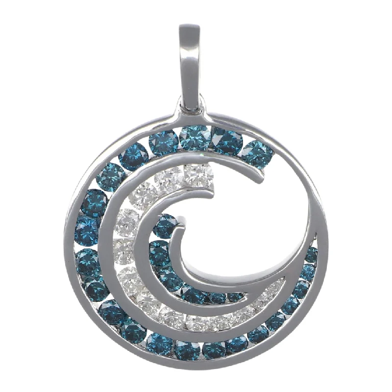 Blue Diamond Pendant (Blue Diamond 1.05 cts. White Diamond 0.46 cts.)