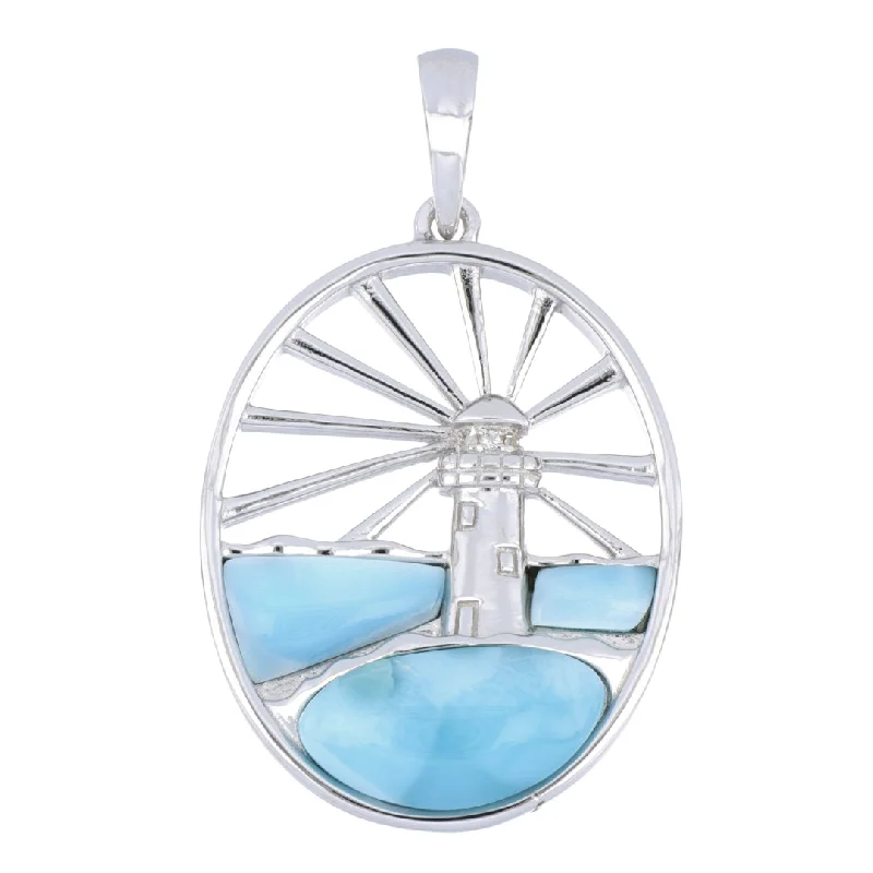 Larimar Lighthouse Pendant