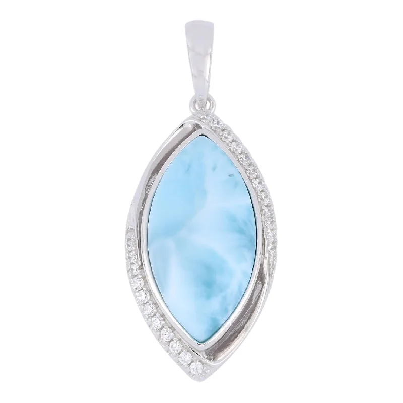 Larimar Pendant (Cubic Zirconia)