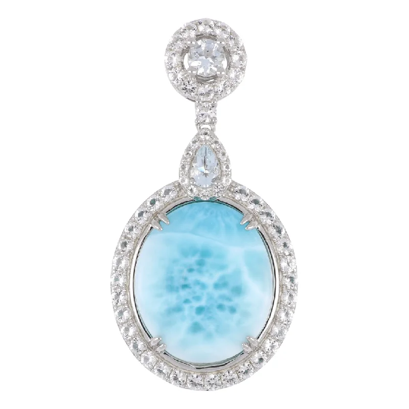 Larimar Pendant (Cubic Zirconia)