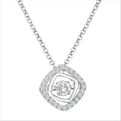 3/10ctw Diamond 18K Rhythm of Love Pendant