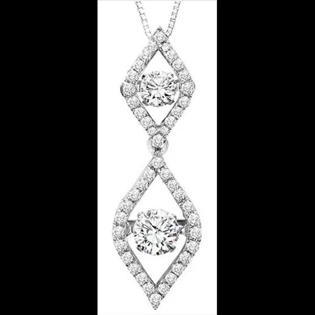 3/4ctw Diamond 14K Rhythm of Love Pendant