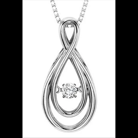 1/10ctw Diamond 14K Rhythm of Love Pendant