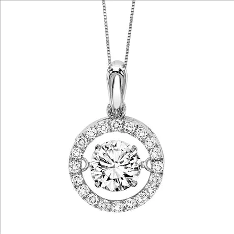 1ctw Diamond 14K Rhythm of Love Pendant