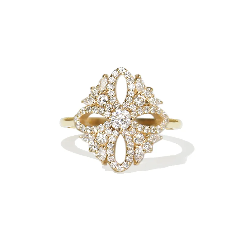 The Jazmin Diamond Mosaic Ring