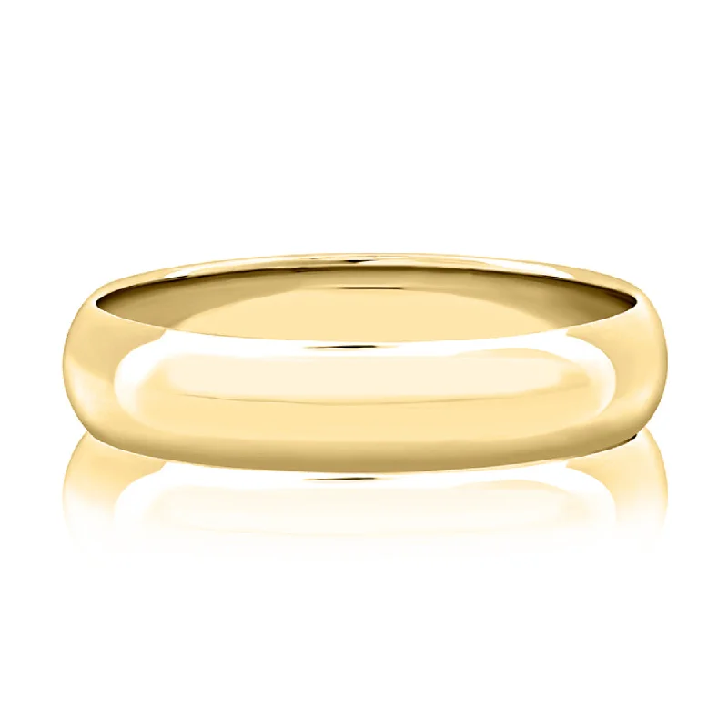 A. Jaffe 5mm Dome Shaped Polished Men's Wedding Band