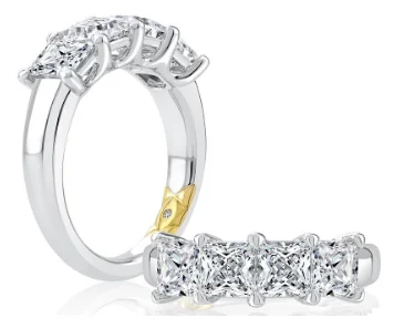 A. JAFFE Diamond Wedding Ring in 14K White Gold (4.00ctw)