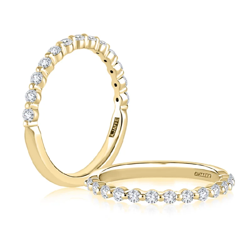 A. JAFFE Half Anniversary Diamond Wedding Ring in 14K Yellow Gold (0.39ctw)