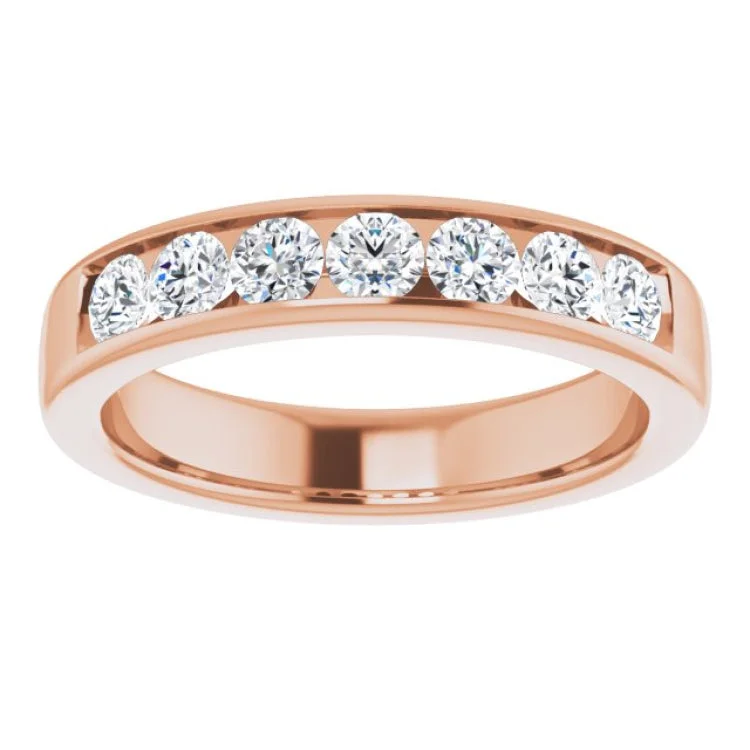 14K Rose 1 CTW Natural Diamond Band