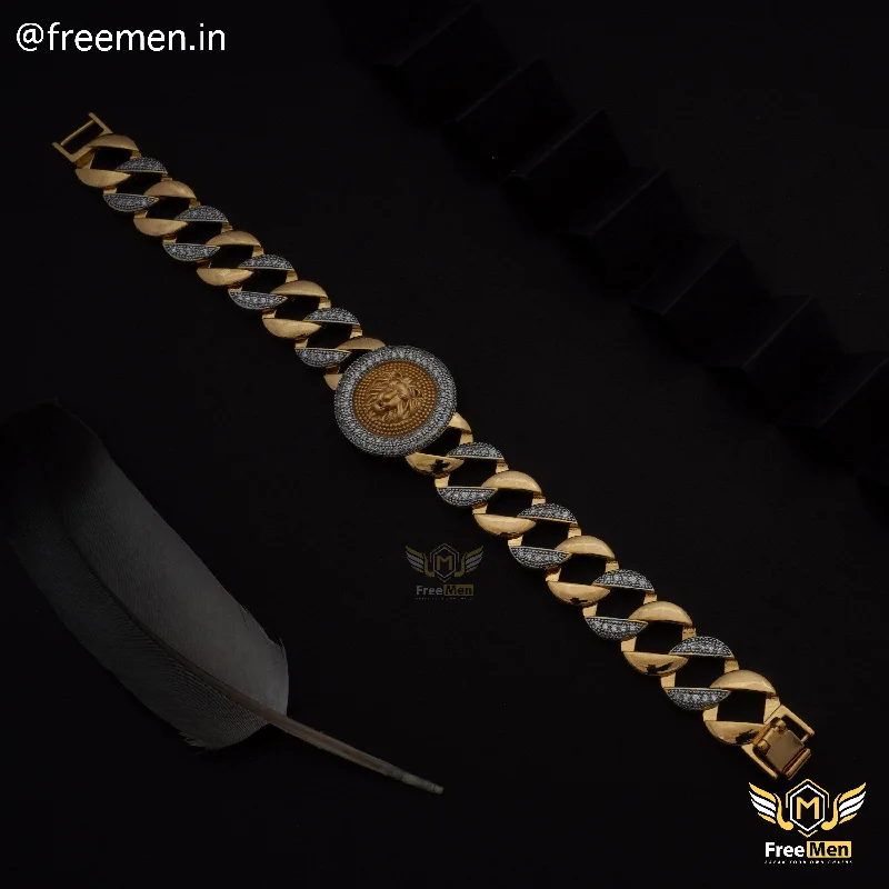 Freemen Lion AD Round Bracelet for Men - FM166