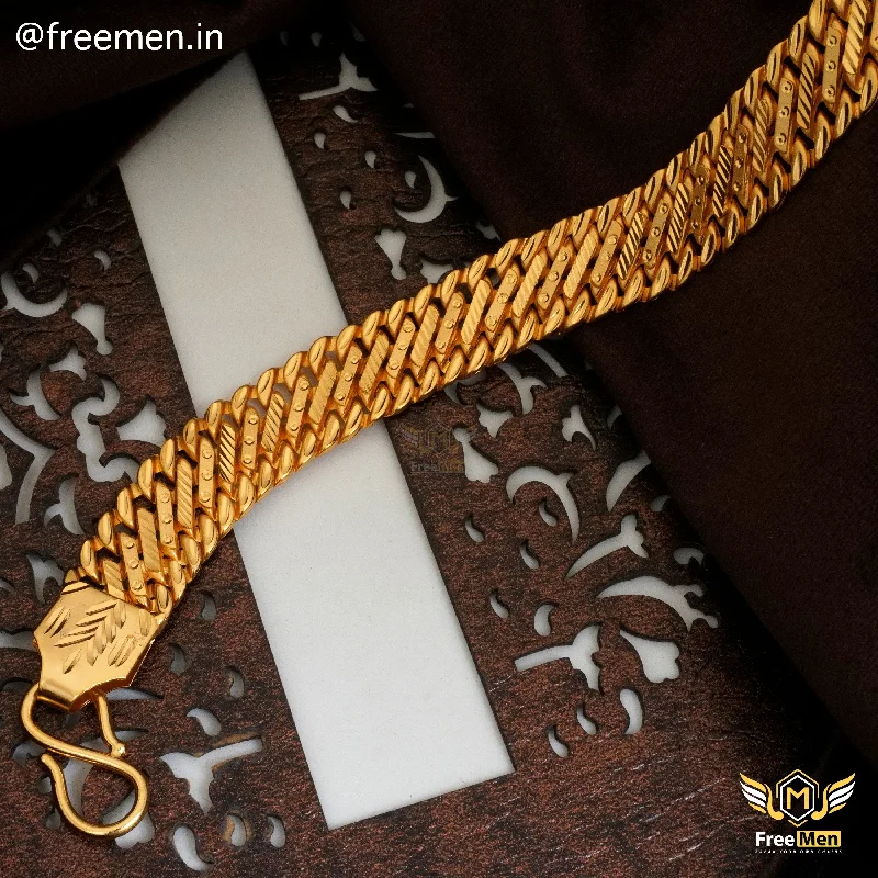 Freemen Nice One Lines South Indian Bracelet for Men - FMB15