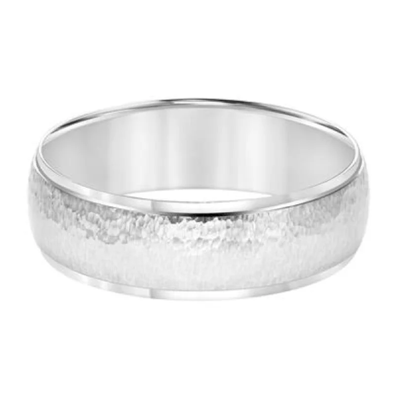 Men's 7mm Hammered Wedding Band