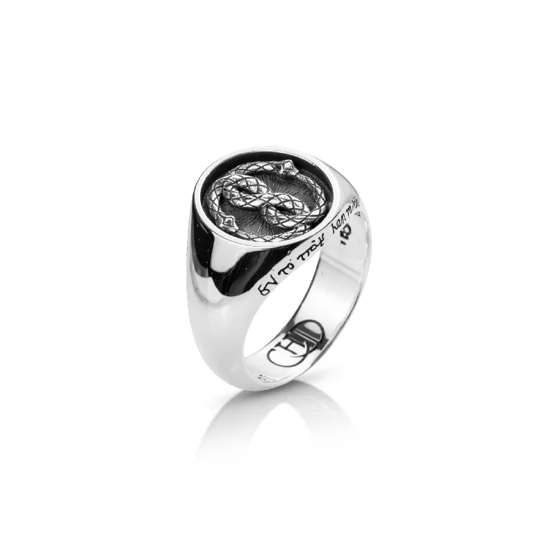 The Silver Ouroboros Ring