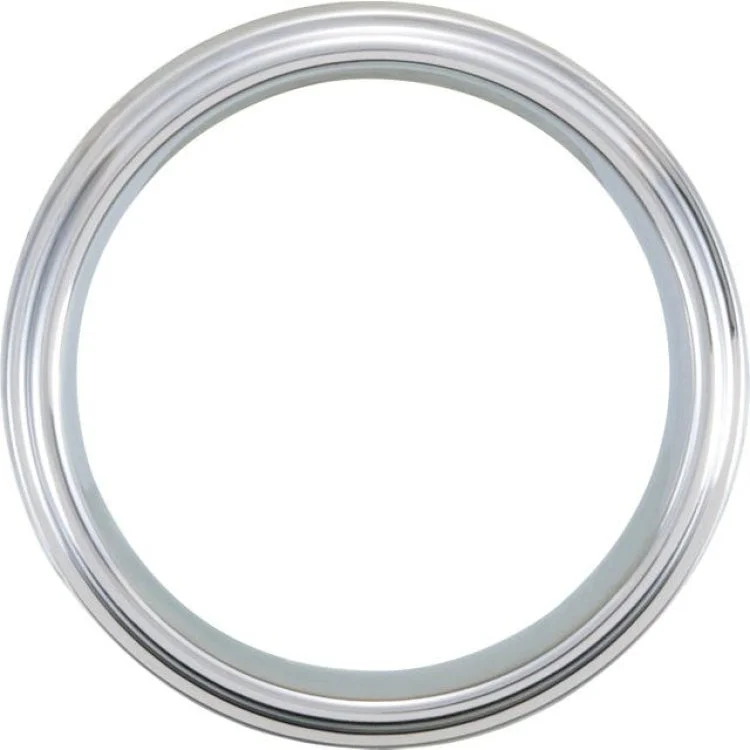 White Tungsten 8 mm Ridged Band with Bark Finish Size 10.5