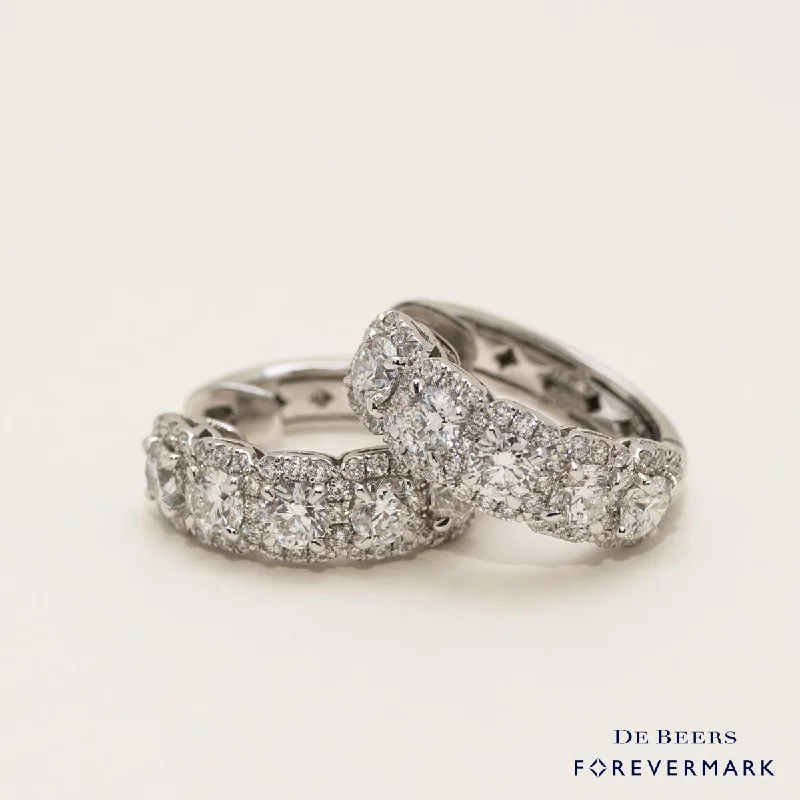 Forevermark Center of my Universe Diamond Huggie Earrings in 18kt White Gold (1 7/8ct tw)