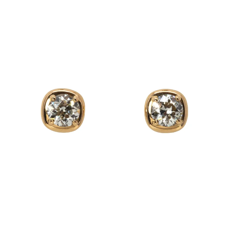 Single Stone .93ctw Cori Stud Earrings