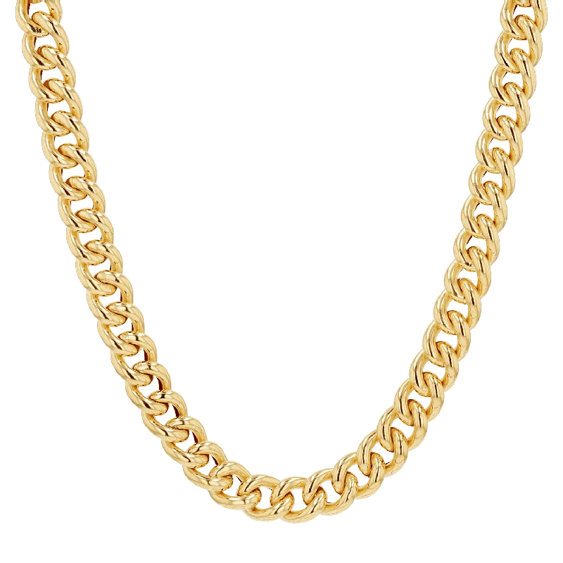 14K Chunky Cuban Link Chain Necklace