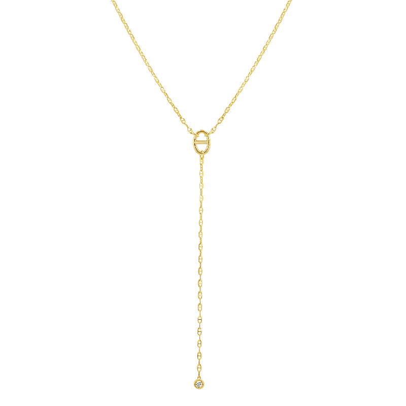 Diamond Mariner Lariat Necklace