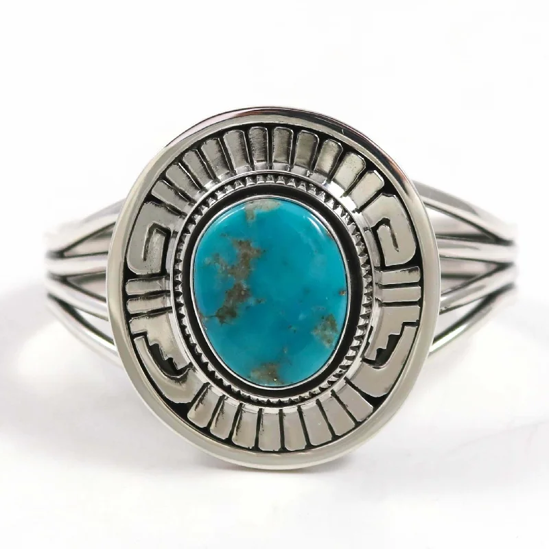 Blue Gem Turquoise Cuff