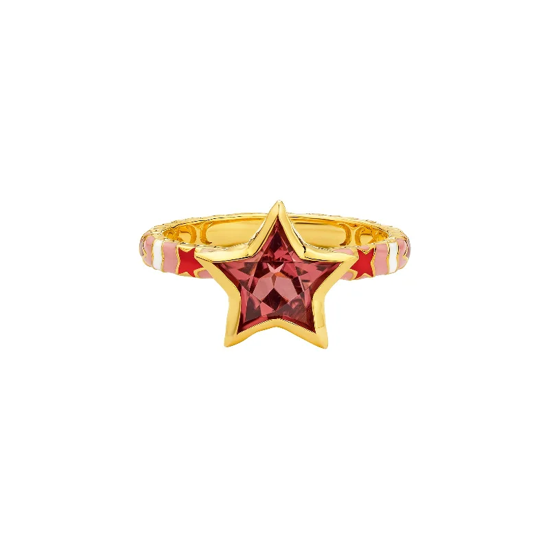 Star Ring - Pink Tourmaline