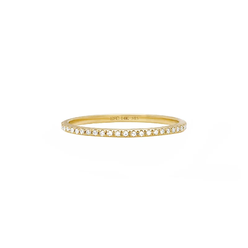 Eternity Diamond Band - Yellow Gold