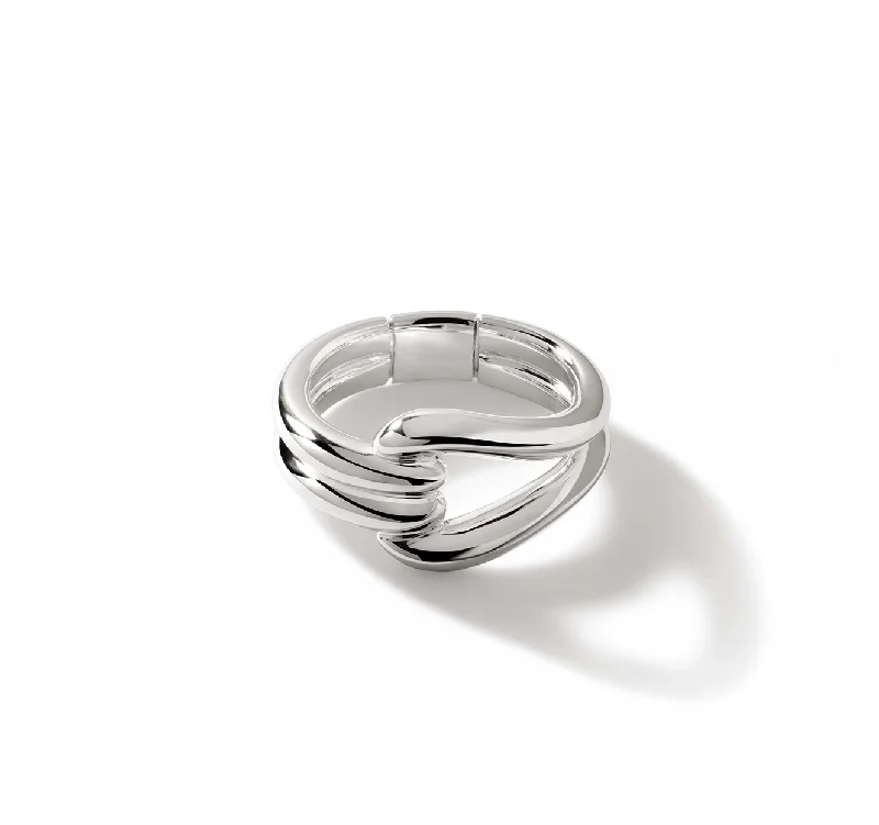 John Hardy Surf Sterling Silver Link Ring