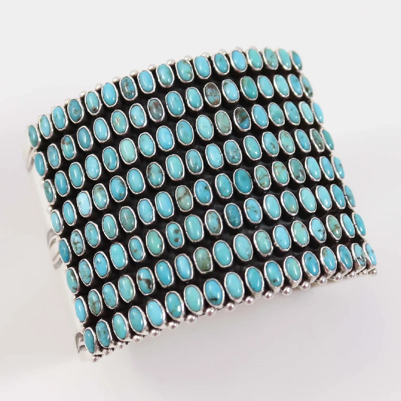 Kingman Turquoise Row Cuff