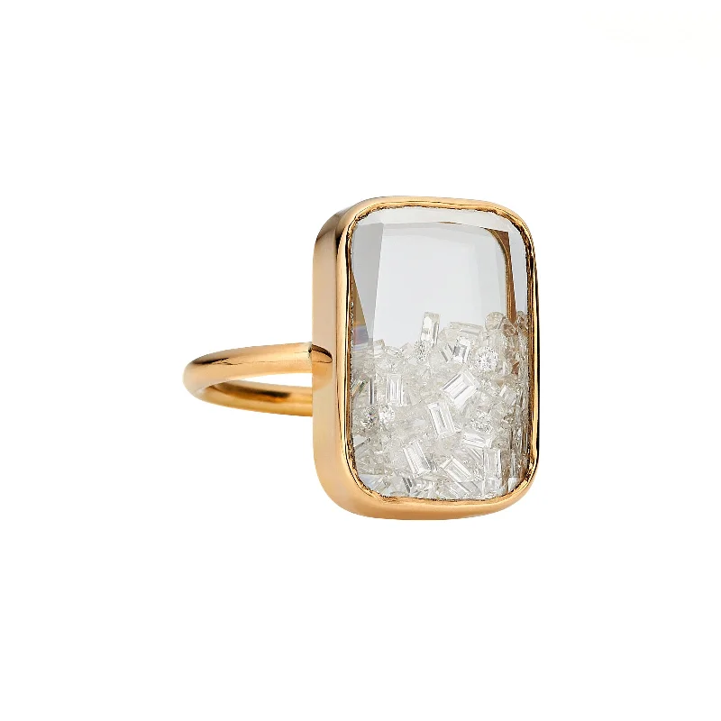 Ten Fourteen Diamond Shaker Ring