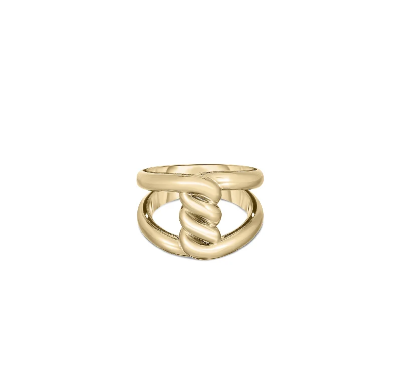 Roberto Coin Cialoma Yellow Gold Twist Ring