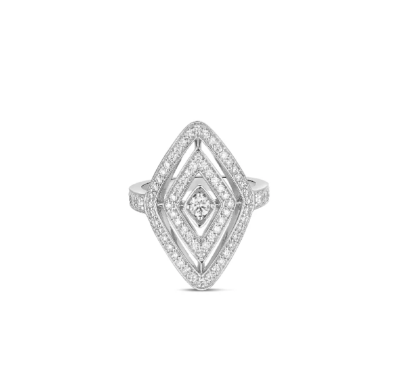 Roberto Coin Diamante White Gold Diamond Ring