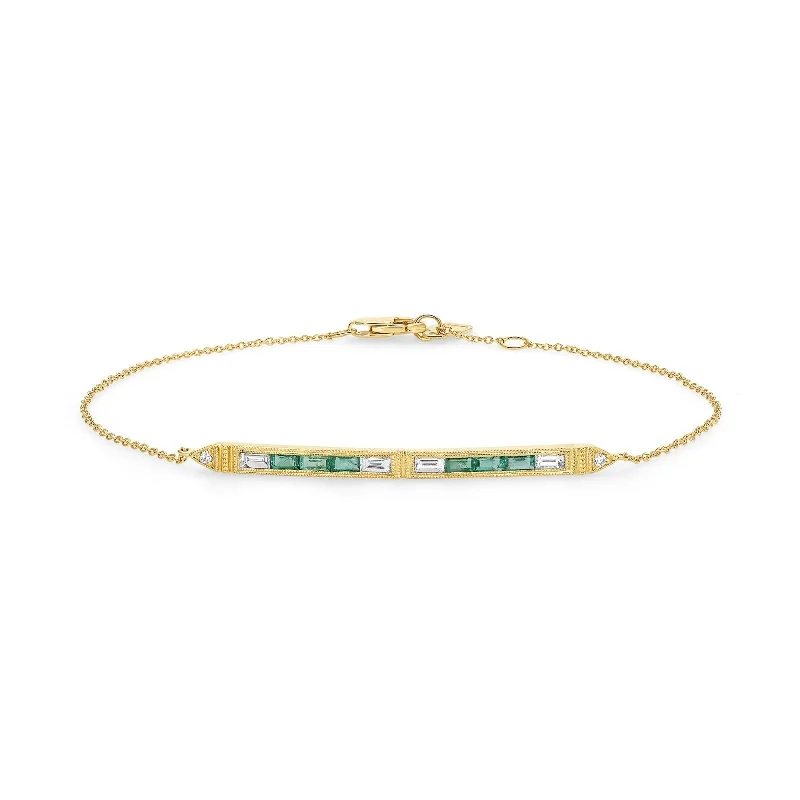 Silvia Emerald Diamond Bracelet