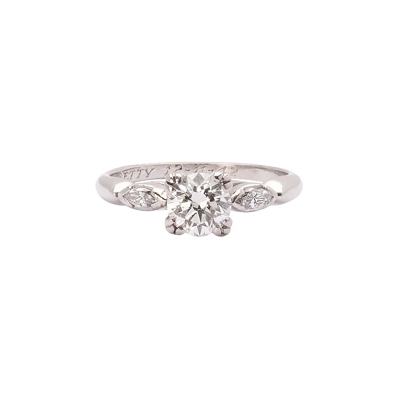 J.E. Caldwell Fine Old Euro Cut Diamond Ring