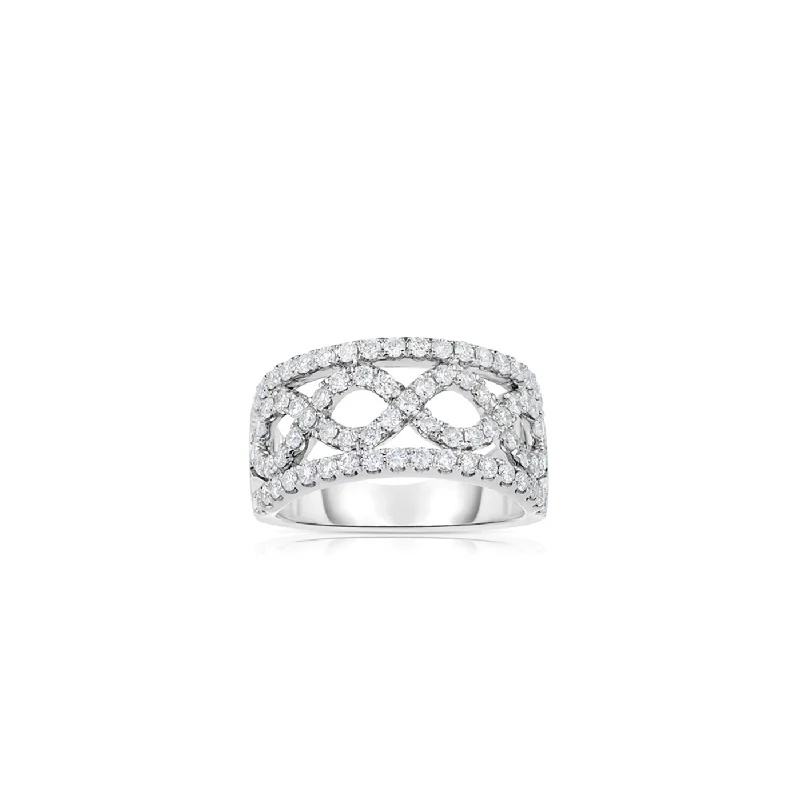 Sabel Collection White Gold Round Diamond Fashion Ring