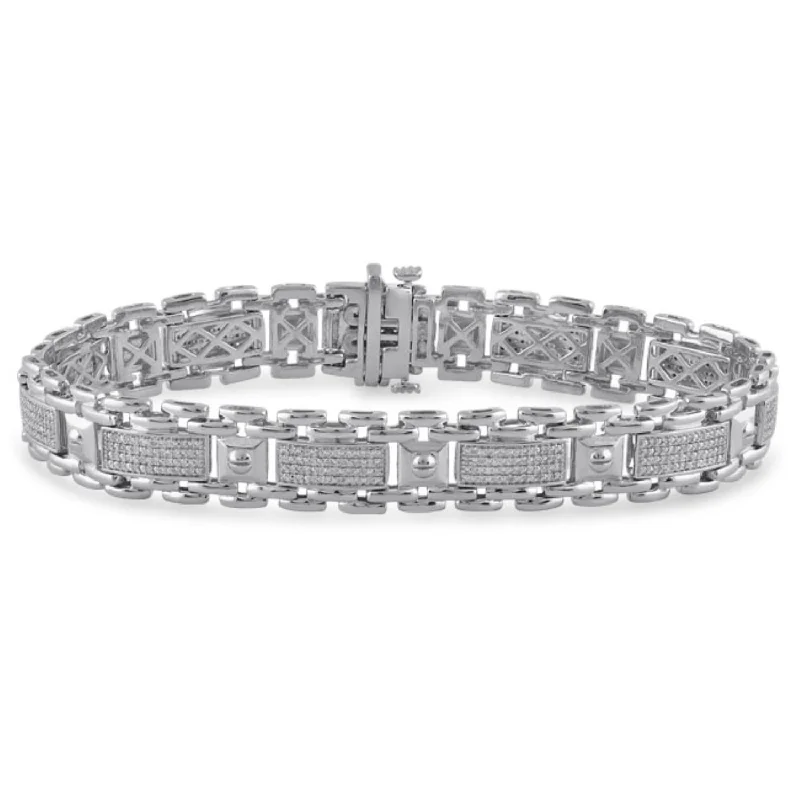 1/2 CTW Diamond 8.5-inch Bracelet in Sterling Silver