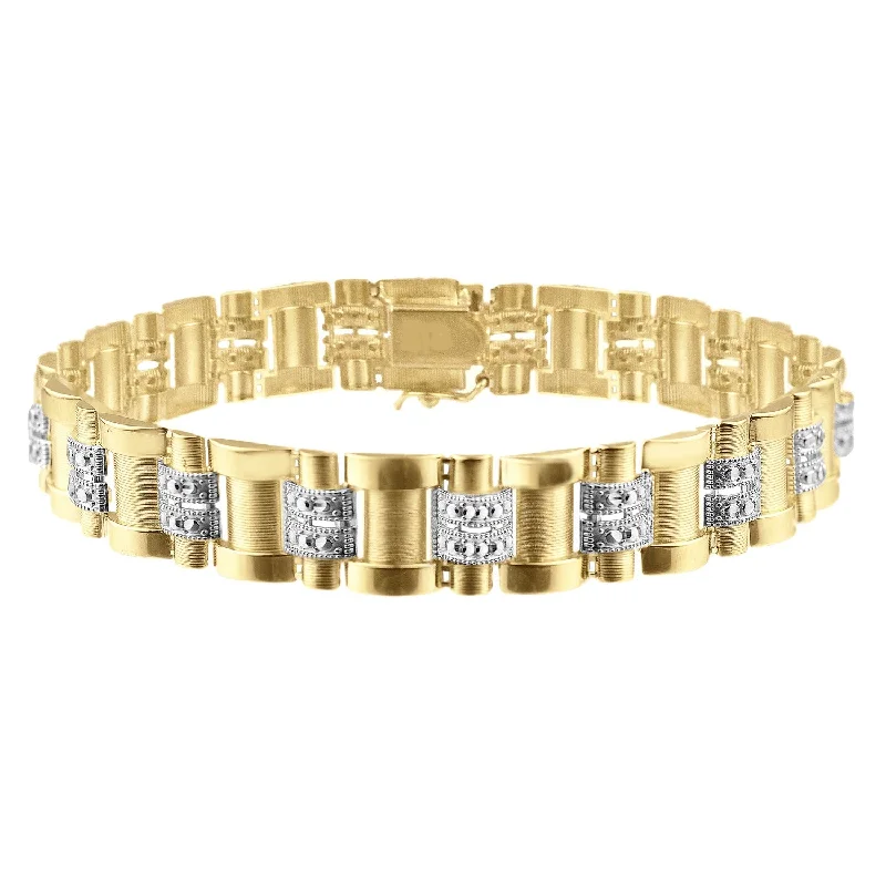 10KT Yellow Gold 8.25-inch Rolex-look Bracelet