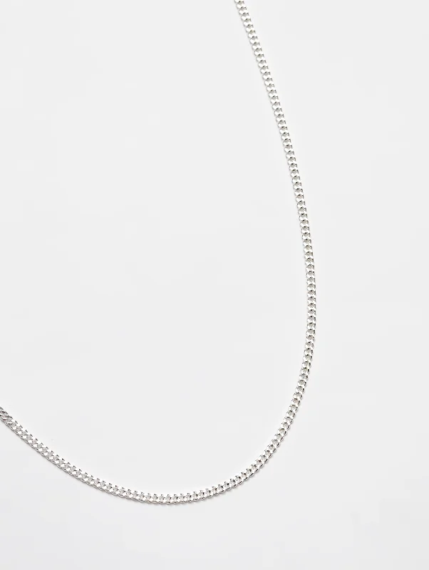 Curb Chain in Sterling Silver