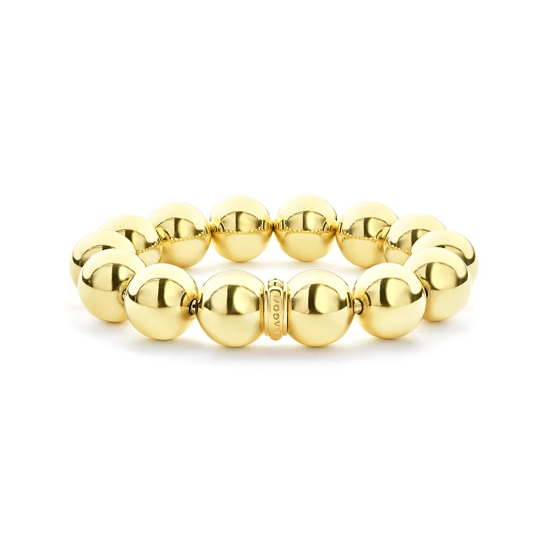 LAGOS Caviar Gold 18K Gold Bead Bracelet