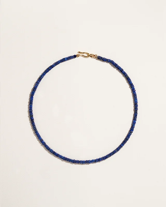 Lapis Rondelle Chain