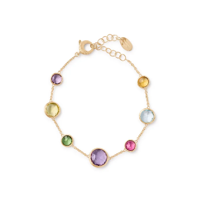 Marco Bicego Jaipur Yellow Gold Mixed Gemstone Bracelet