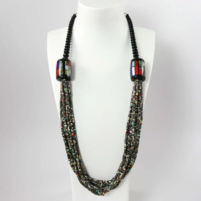 Multi-Stone Bead Necklace