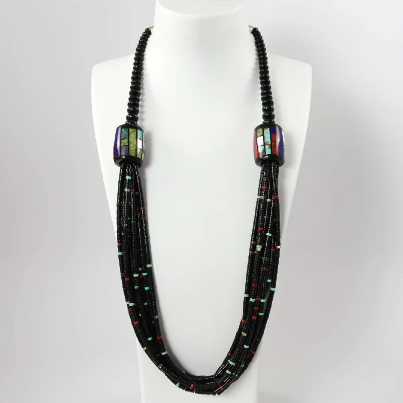 Multi-Stone Bead Necklace