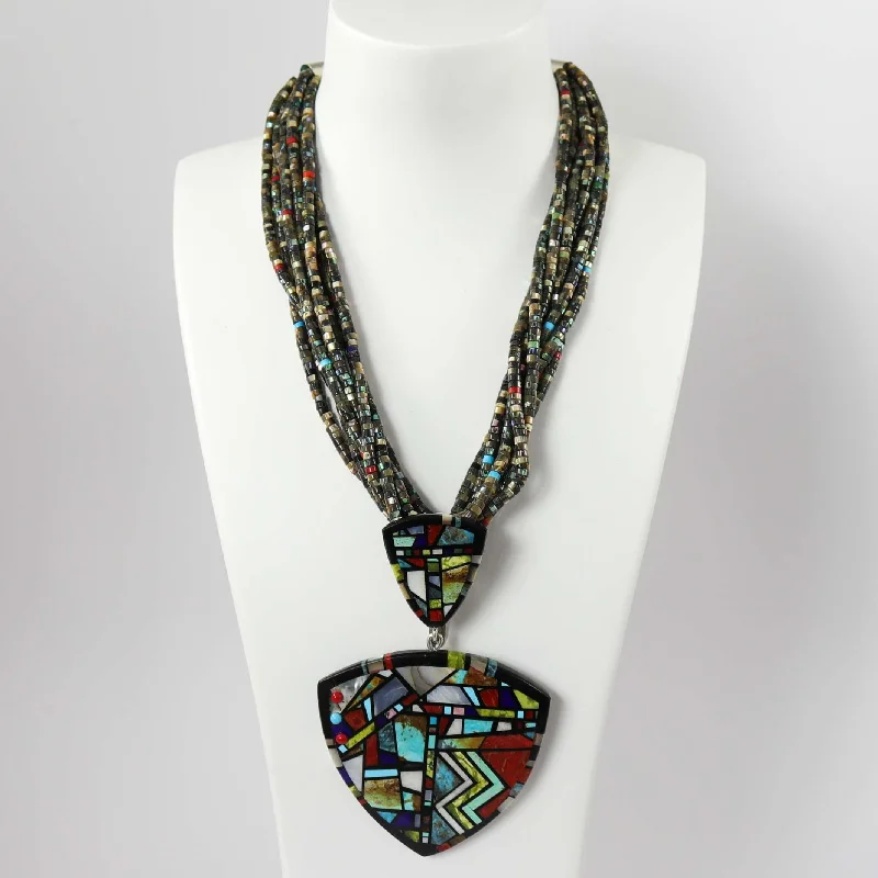 Multi-Stone Bead Necklace