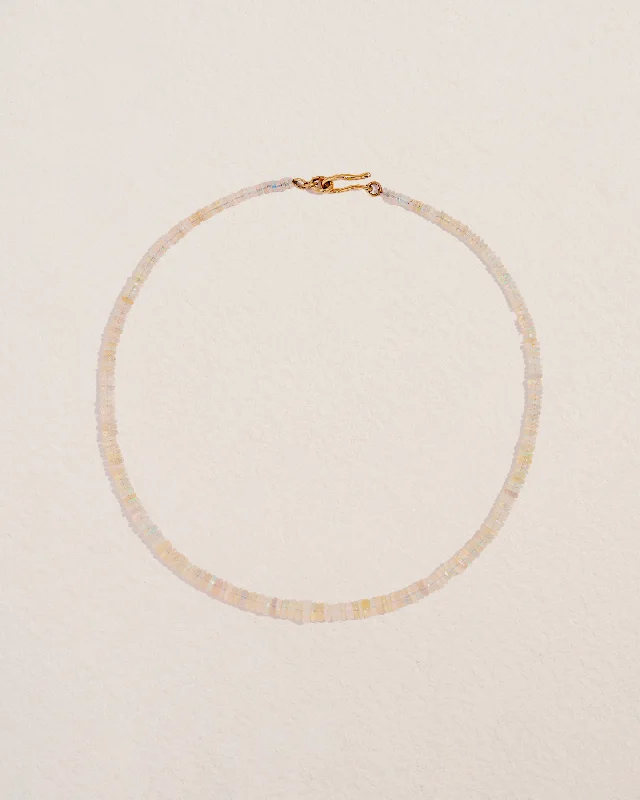 Opal Rondelle Chain