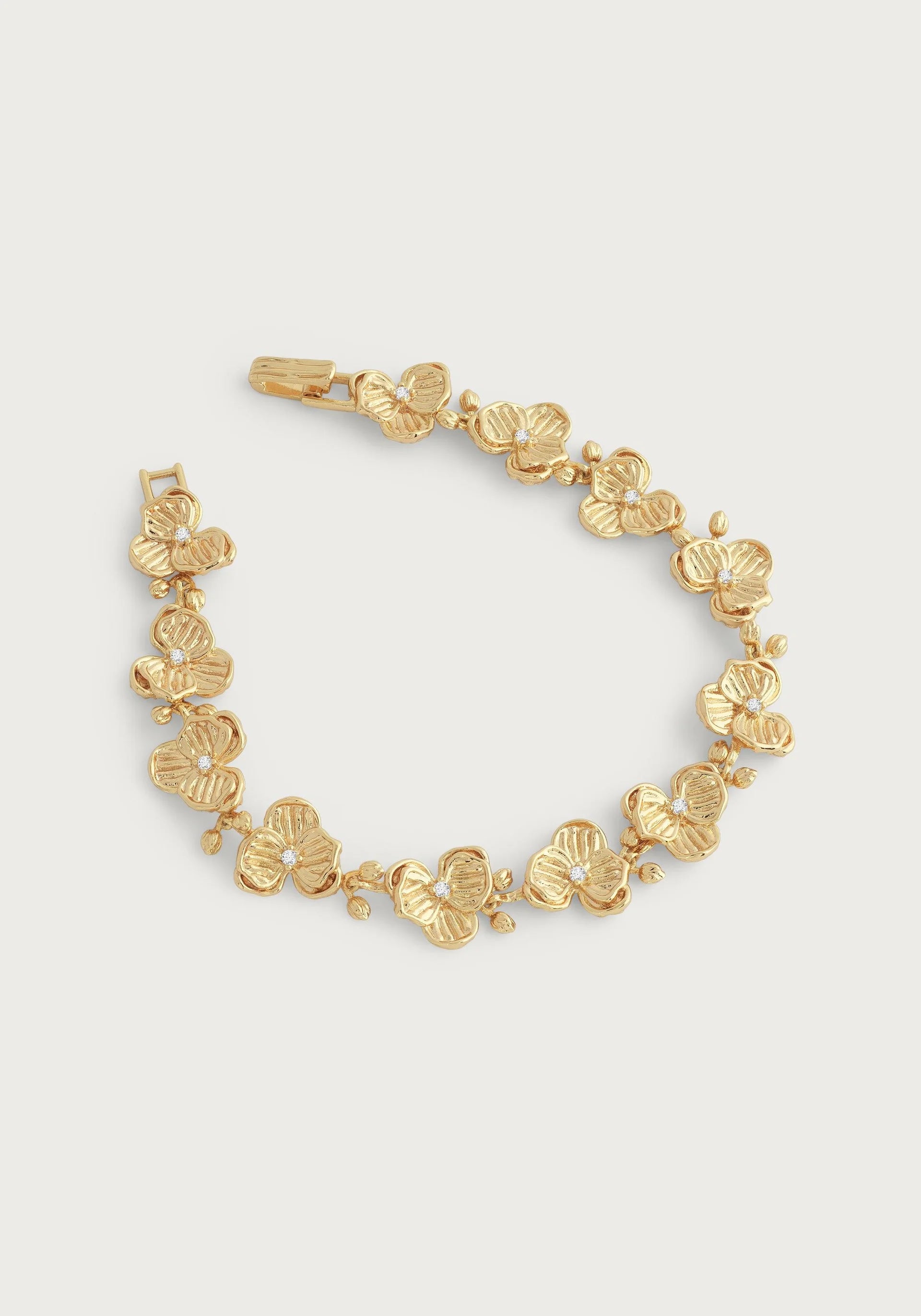 Orchid Link Bracelet