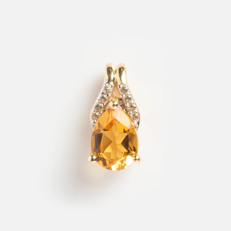 Solid Gold 2024 November Capsule Classic Citrine Charm