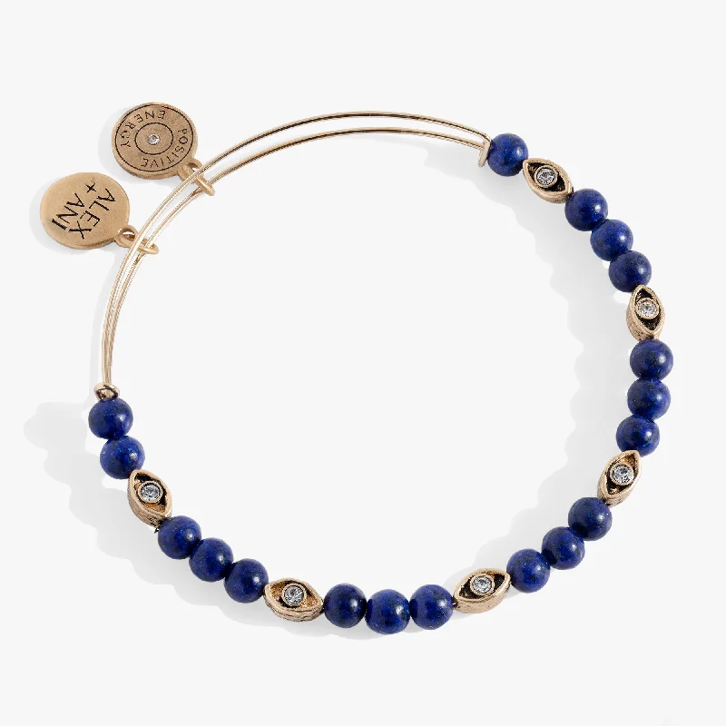 Untamed Evil Eye Lapis Bangle